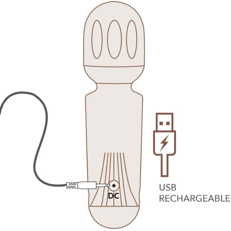 Rocks-off - mini rechargeable wand 16 functions violet dream 4