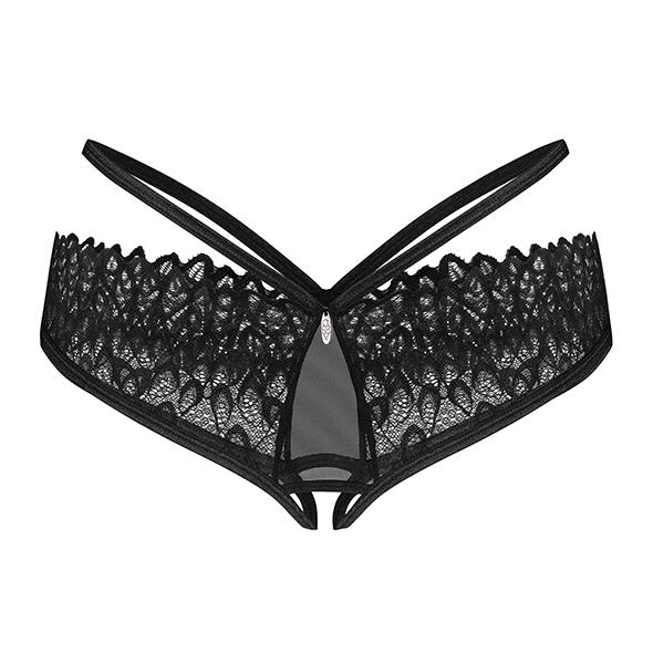 Obsessive - Donarella Crotchless Panties Black M/L