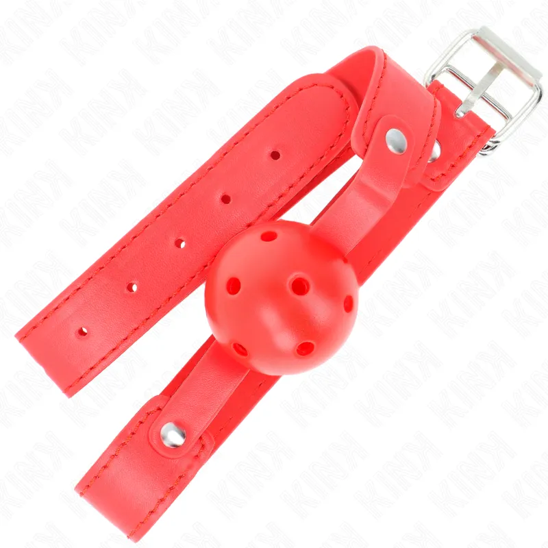 Kink - Red Breathable Ball 4.5 Cm Gag 65 X 2.5 Cm 1
