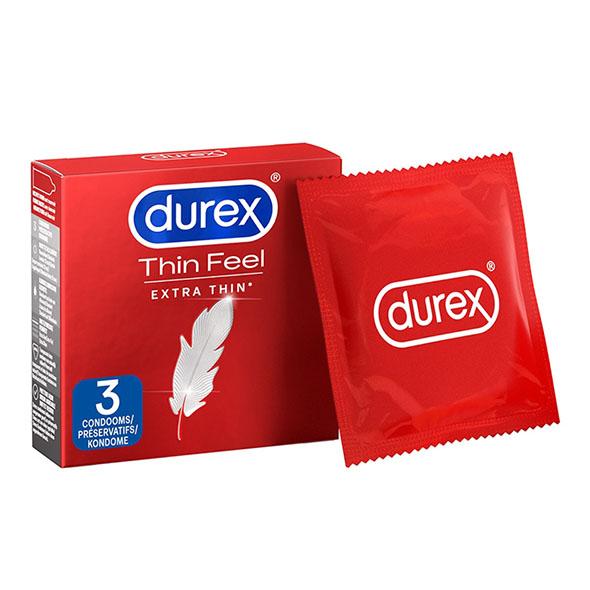 Durex - Condoms Thin Feel Extra Dun 3 St.
