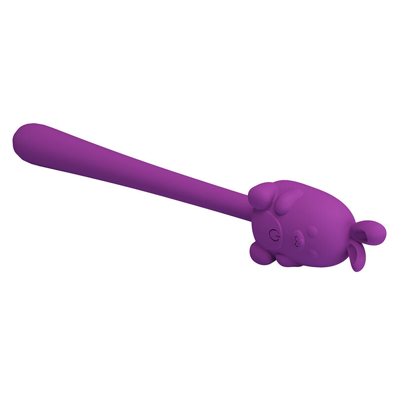 Pretty love - cute bunny flirting stick flexible vibrator usb rechargeable purple 6