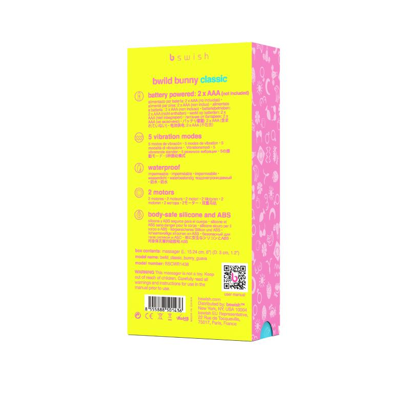 B Swish - Bwild Classic Bunny Rabbit Vibrator Guava - Vibrátor 1