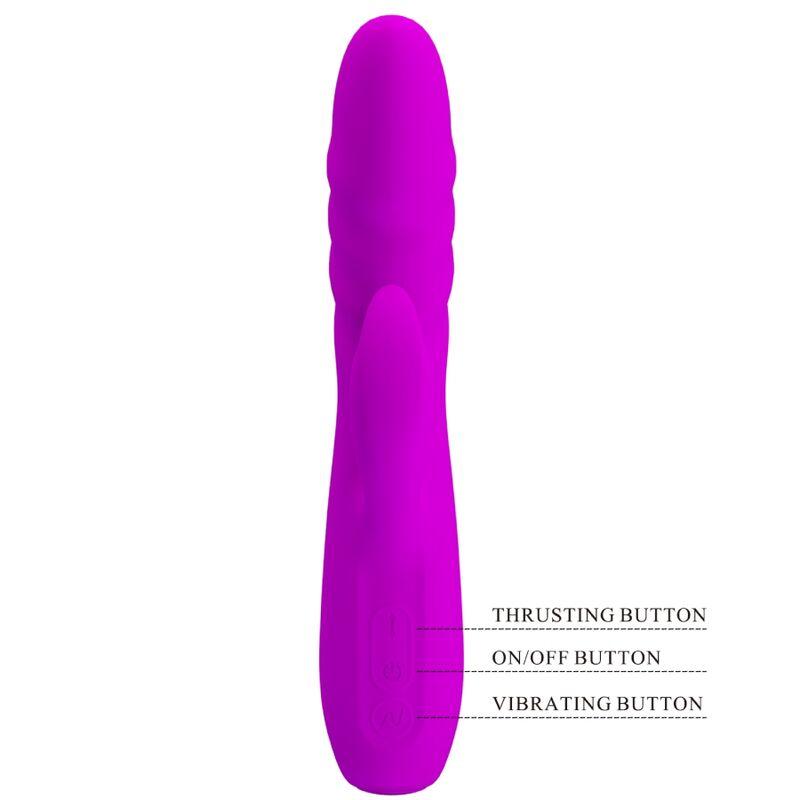 Pretty Love - Melanie Purple Rechargeable Rabbit Vibrator 5