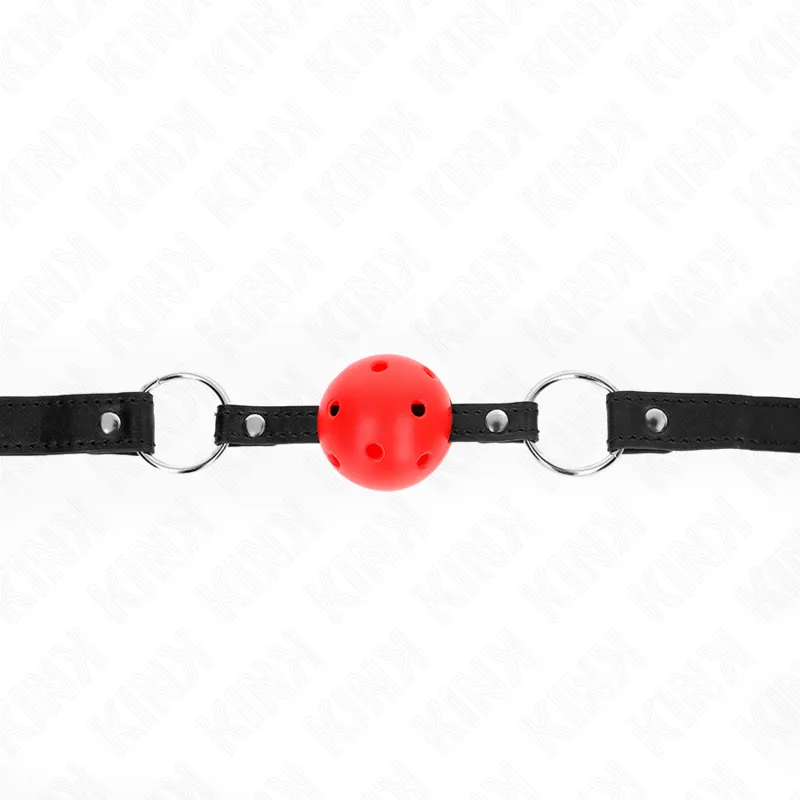 Kink - Hollow Hard Red Ball 4.5 Cm Gag Model 1 63.5 X 2 Cm 3
