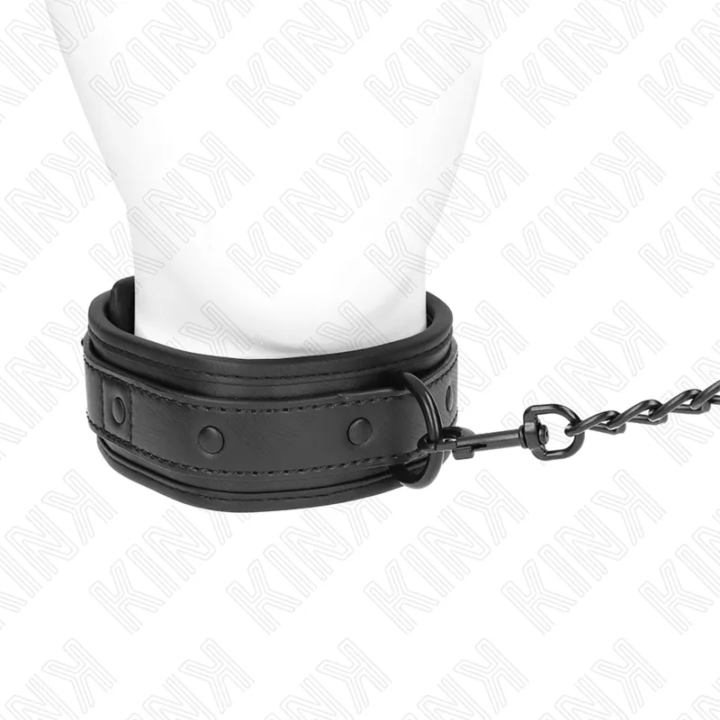 Kink - Neoprene Bondage Collar Model 2 With Belt 78 Cm Adjustable 37.5 X 49.5 Cm 1