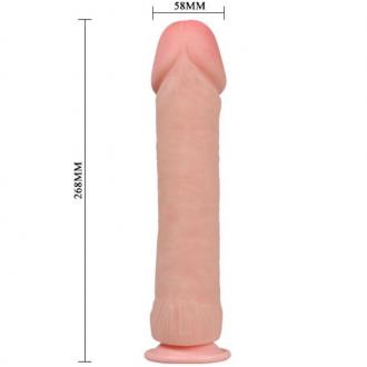 The Big Penis Realistic Dildo Flesh 26 Cm