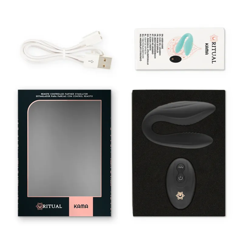 Ritual Kama Remote Couples Massager Azabache - Pre Páry 6