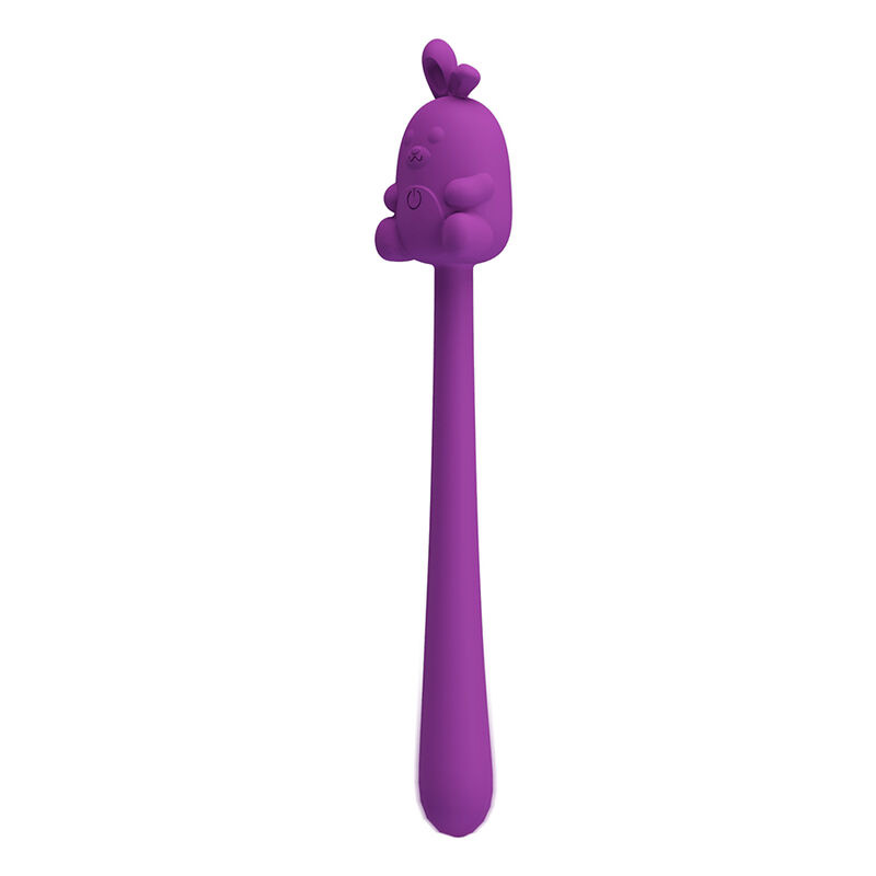 Pretty love - cute bunny flirting stick flexible vibrator usb rechargeable purple 2