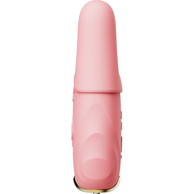 Zalo - Nave Wireless Vibrating Nipple Clamps Coral Pink 3