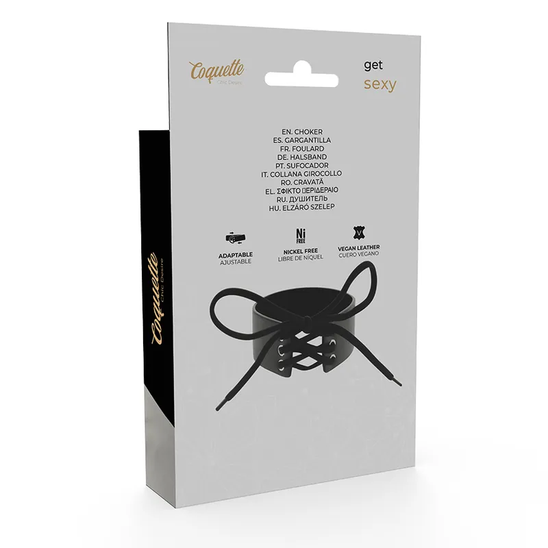 Coquette Hand Crafted Choker Vegan Leather 6