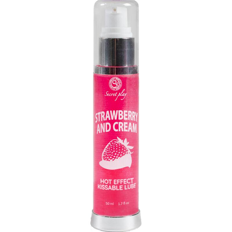 Secretplay Lubricant 2-1 Heat Effect Strawberry & Cream 50ml