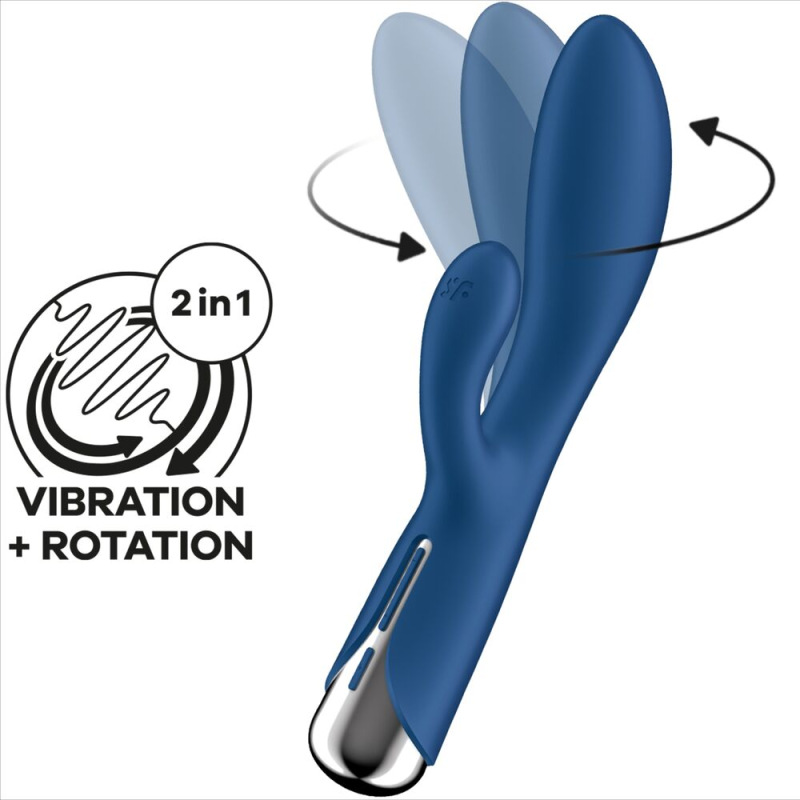 Satisfyer - spinning rabbit 1 clitoris and g-spot stimulation blue 5