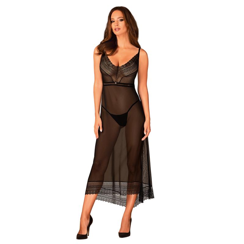 Obsessive - Estiqua Chemise Black Xl/2xl 1
