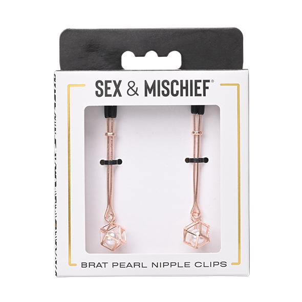 Sportsheets - Sex & Mischief Brat Pearl Nipple Clips 7