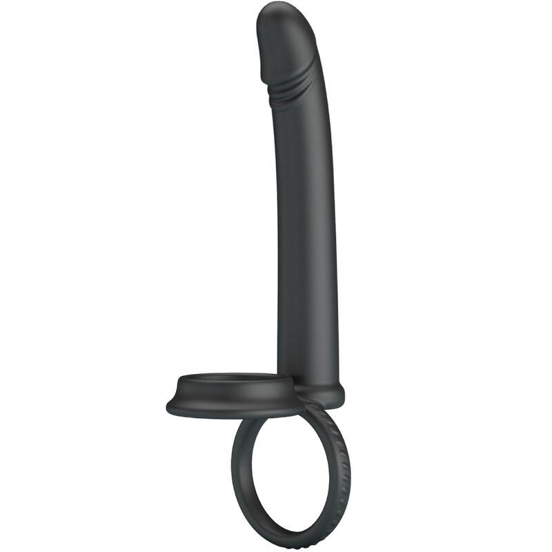 Pretty love - dillion double penetration double cock ring black 1