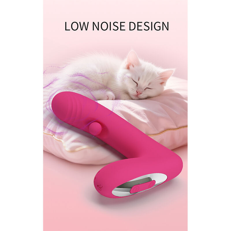 Pretty love - duden rechargeable silicone vibrator 12 vibration modes and 3 rocking modes pink 11