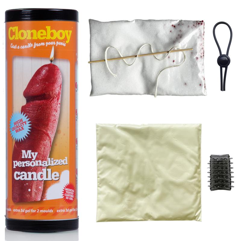 Cloneboy - Penis Imprint Set Candle Red