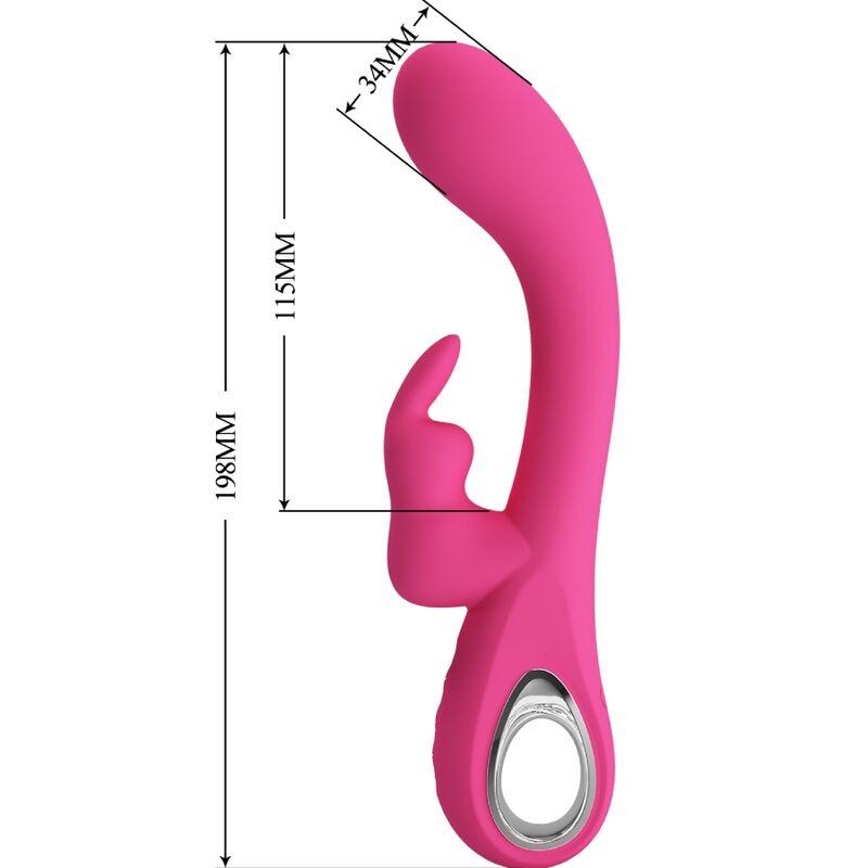 Pretty love - novak rabbit vibrator 12 vibrations pink 8