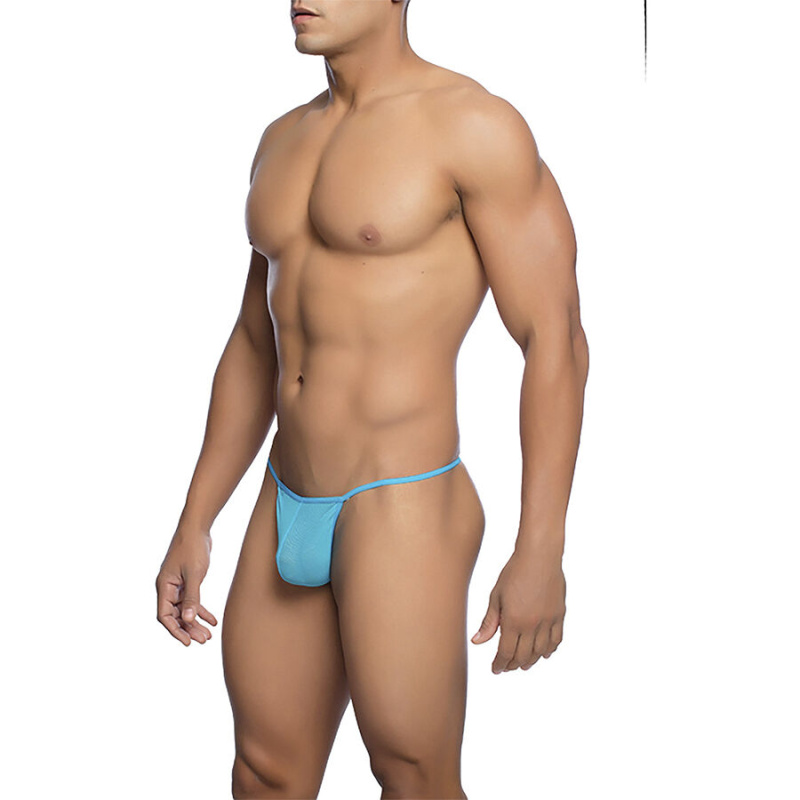 Mob - transparent t-shaped thong aqua size s/m 1