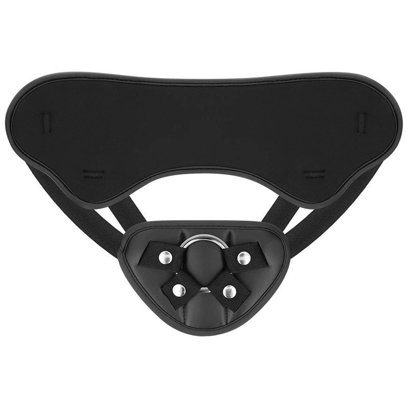 Fetish submissive cyber strap - harness with remote control dildo watchme technology S 7