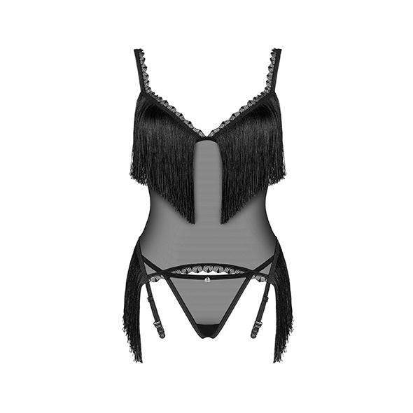 Obsessive - Obsessive Sherila Corset & Thong Black M/L