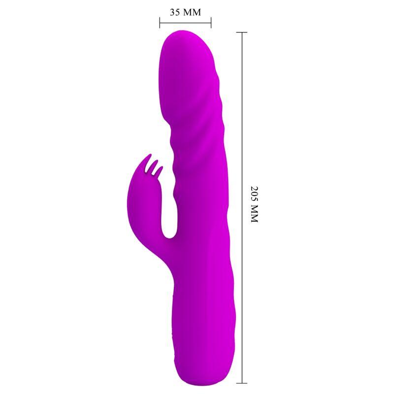 Pretty Love - Melanie Purple Rechargeable Rabbit Vibrator 4