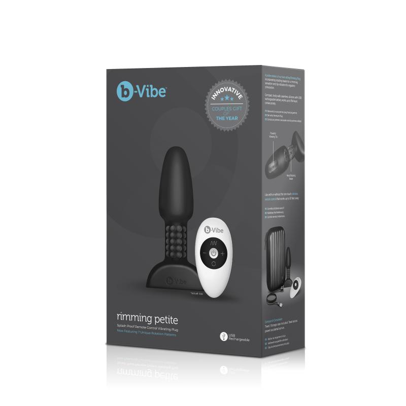 B-Vibe - Rimming Petite Remote Control Plug Black 11