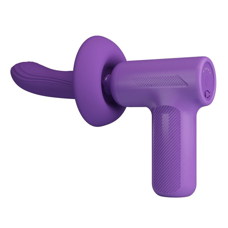 Pretty love - vito thrusting massage gun 5 modes purple 1