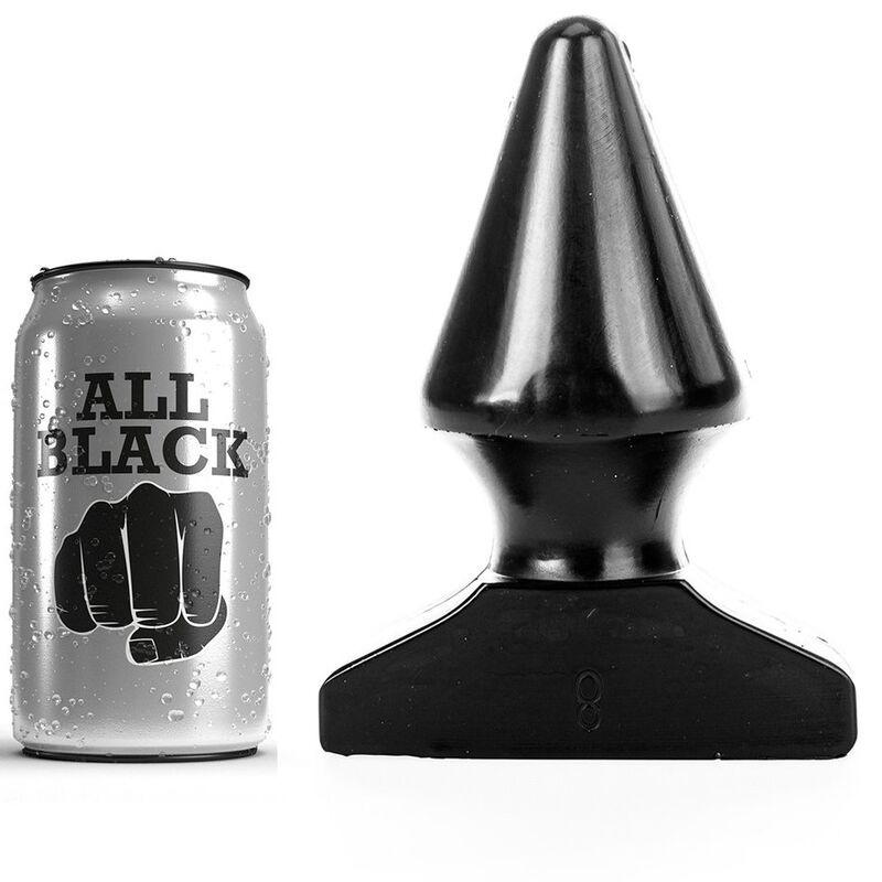 All black - anal plug 17 cm