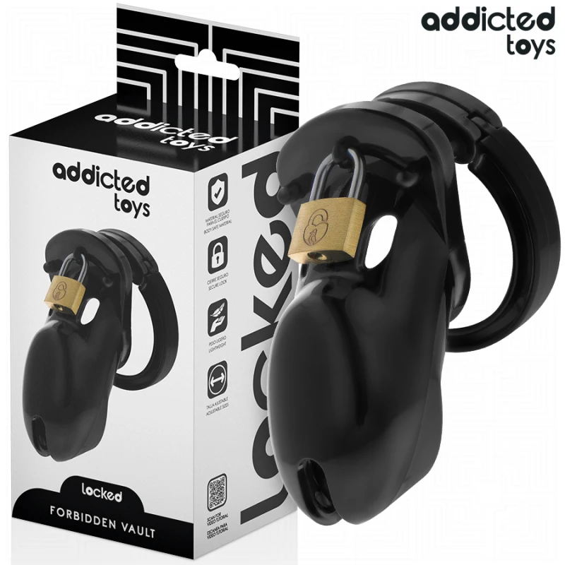 Addicted toys locked - forbidden vault penis cage 10 cm