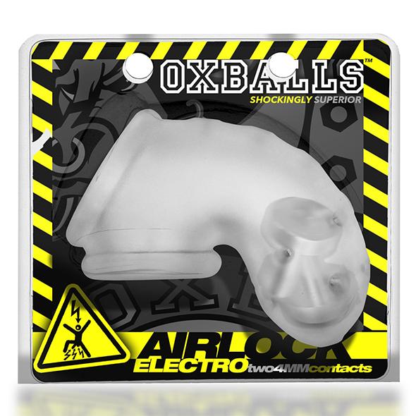 Oxballs - Airlock Electro Air-Lite Vented Chastity Transp.