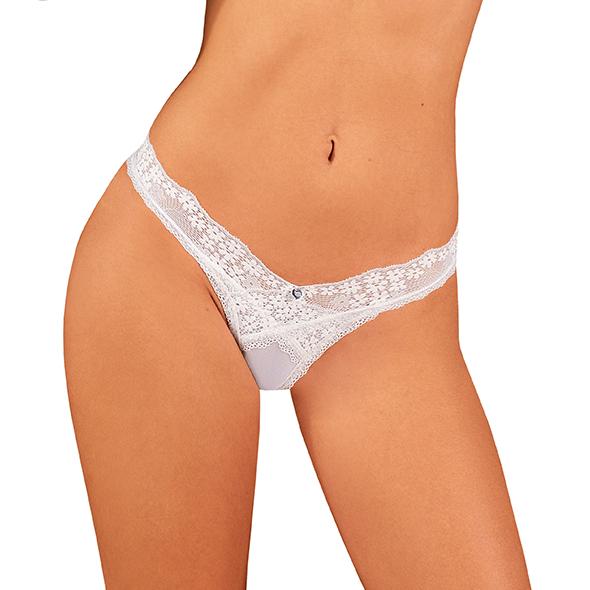 Obsessive - Heavenlly Thong White Xl/2xl