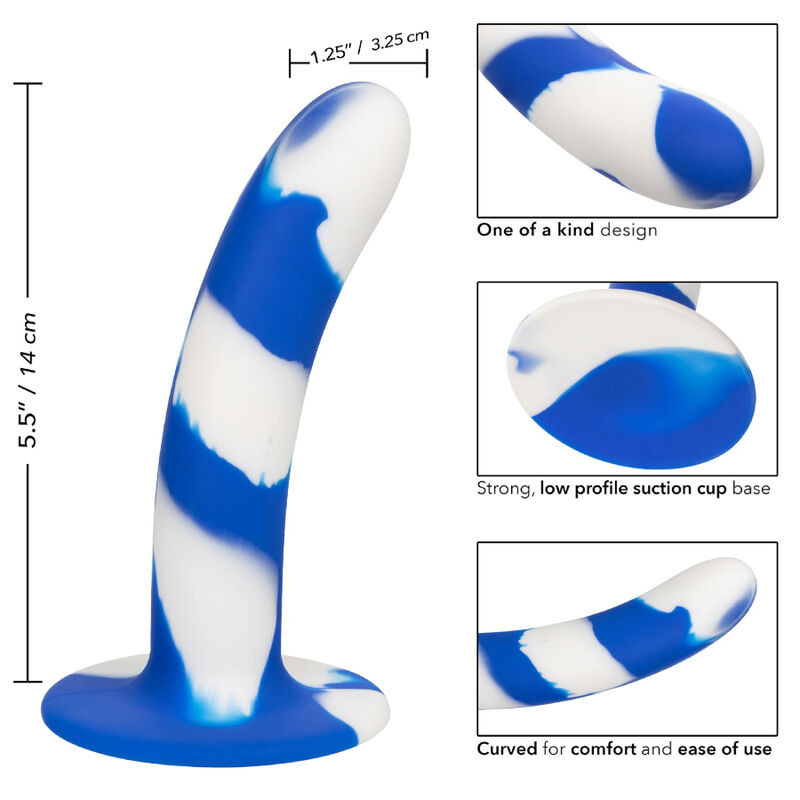 Calexotics - admiral swirl dildo flexible 3