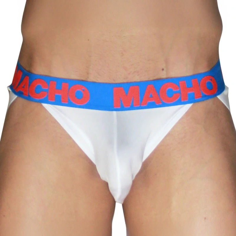 Macho - mx29az white jock + dark blue l