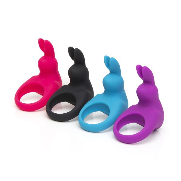 Happy Rabbit - Rechargeable Vibrating Rabbit Cock Ring Blue 6