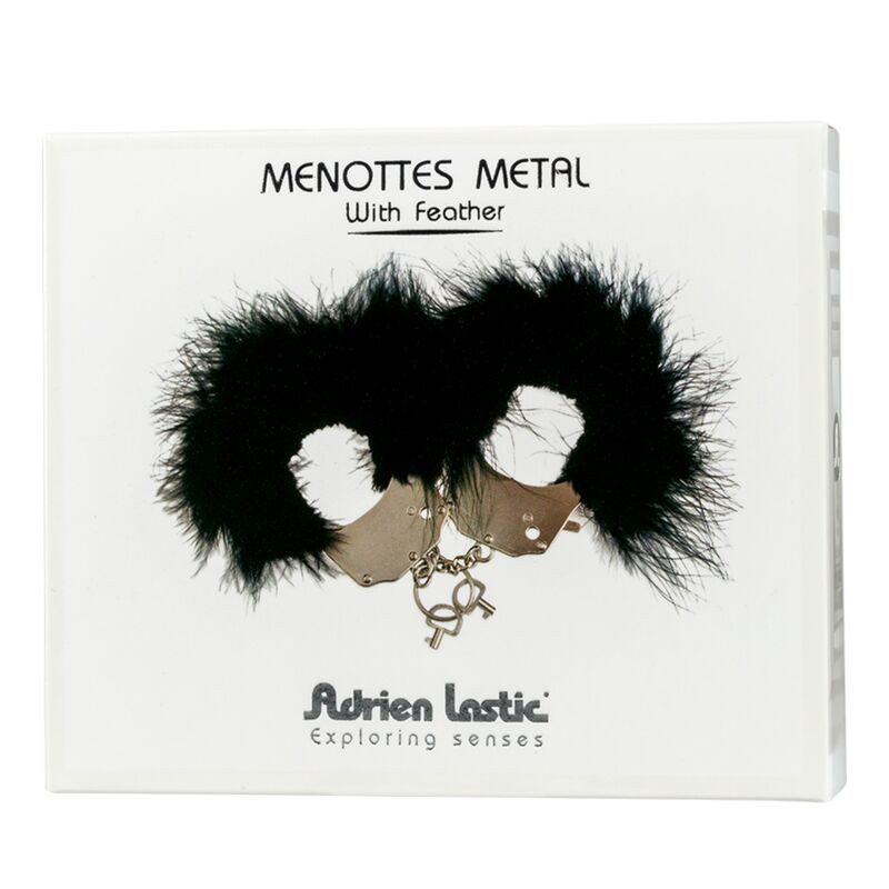 Adrien Lastic - Metal Handcuffs With Black Feathers 2