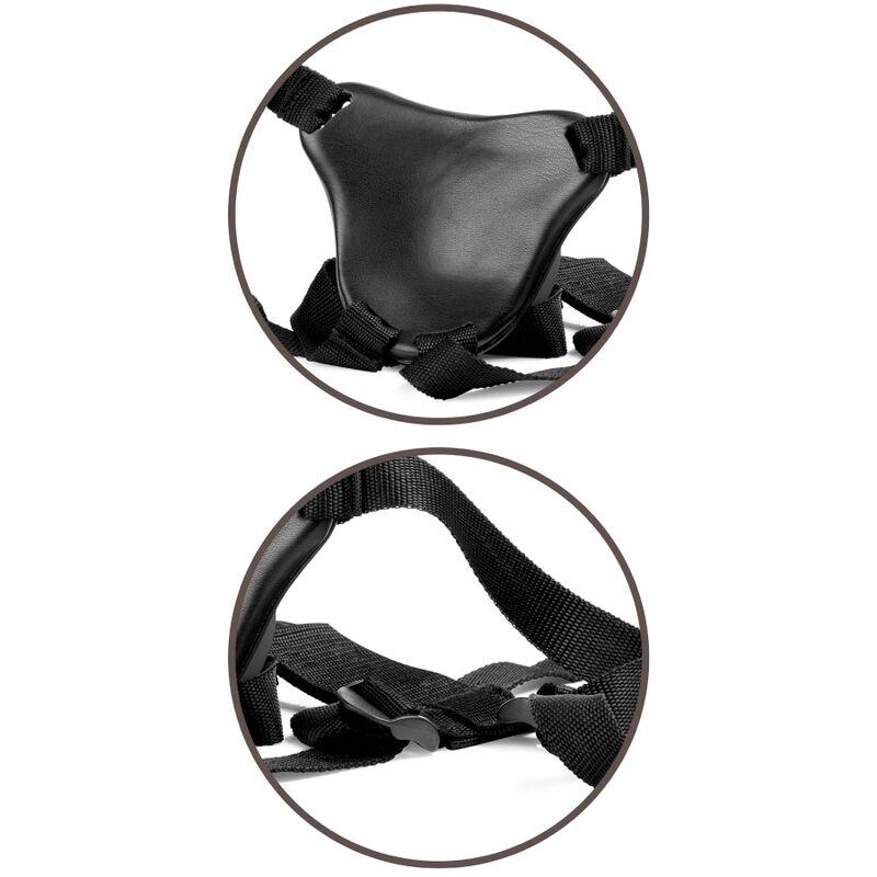 King Cock - Elite Deluxe Adjustable Harness Kit Ring With Testicles & Dildo 20.3 Cm 9