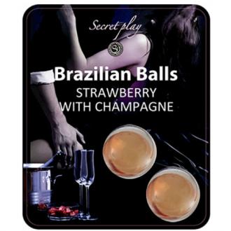 Secretplay 2 Strawberry And Champagne Brazilian Balls Set