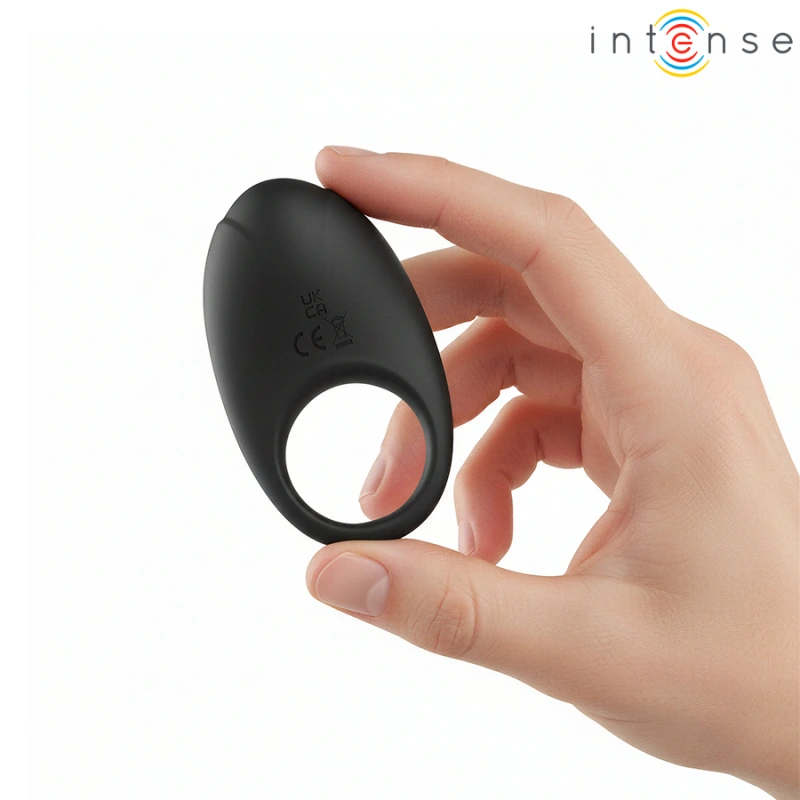 Intense - merlotte vibrating penis ring with clitoris stimulation black 7