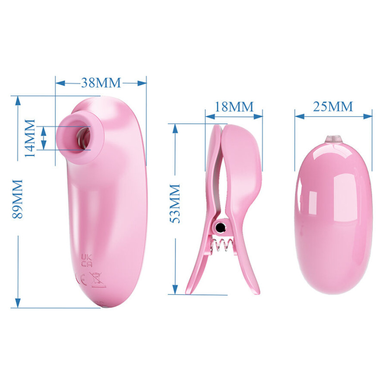 Pretty love - imonie 3-in-1 multifunctional set with suction cup, nipples and clitoris 4