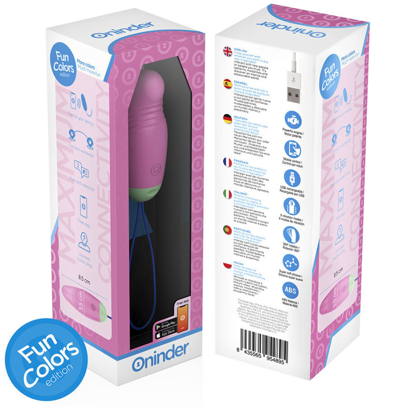 Oninder cute - love pleasure vibro-rotating egg 360 silicone - free worldwide app 8
