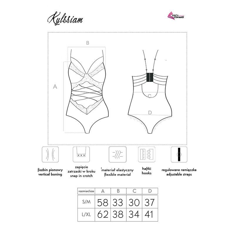 Livco Corsetti Fashion - Kylssiam Lc 90613 Body Black L/Xl 5
