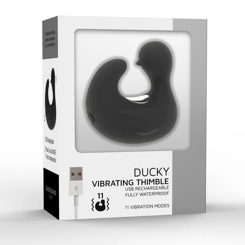 Black&Silver Duckymania Vibrator Black
