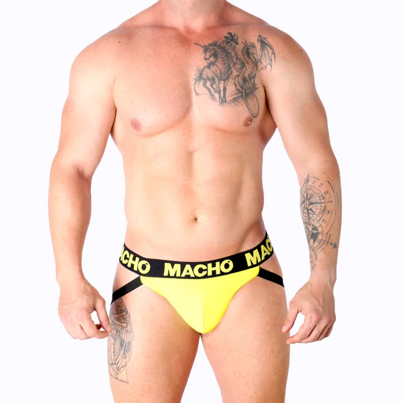Macho - Mx25a Jock Lycra Yellow S 4