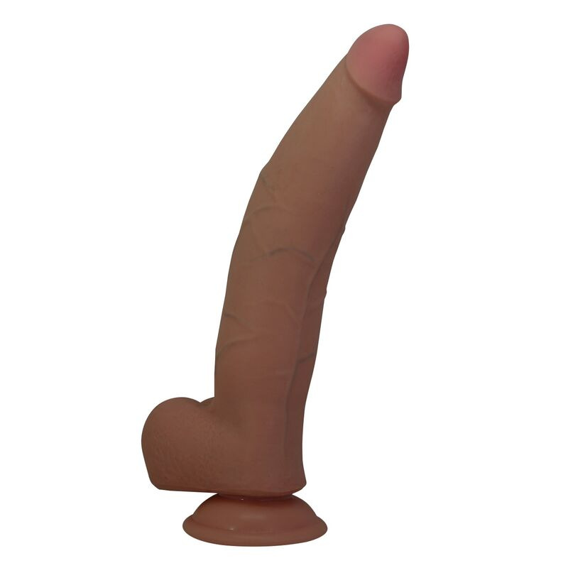 Pretty love - cuthbert realistic flexible dildo 20 cm Ø 5 cm tpe brown 1