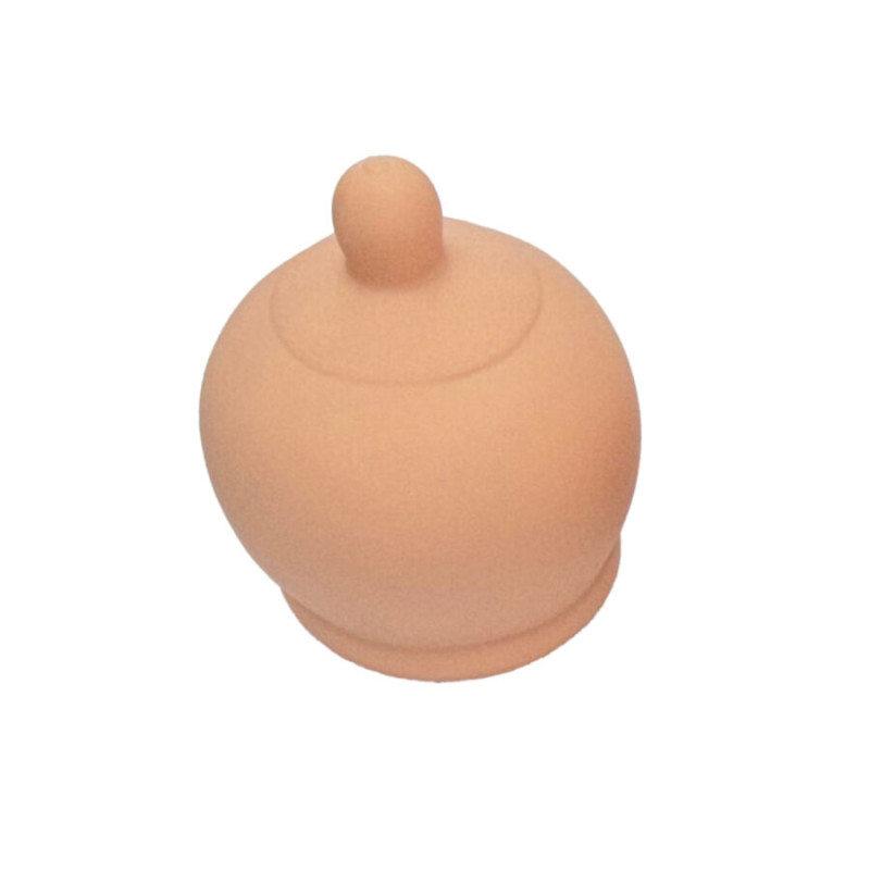 Diablo picante - flesh-colored breast-shaped stress toy