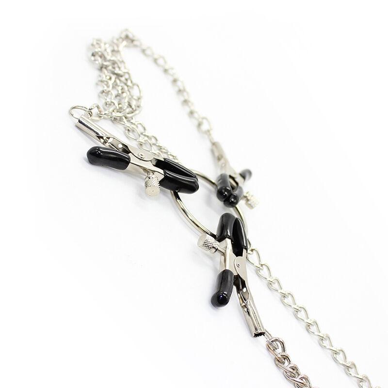 Ohmama Fetish 3 In 1 Metallic Nipple Clamps 2