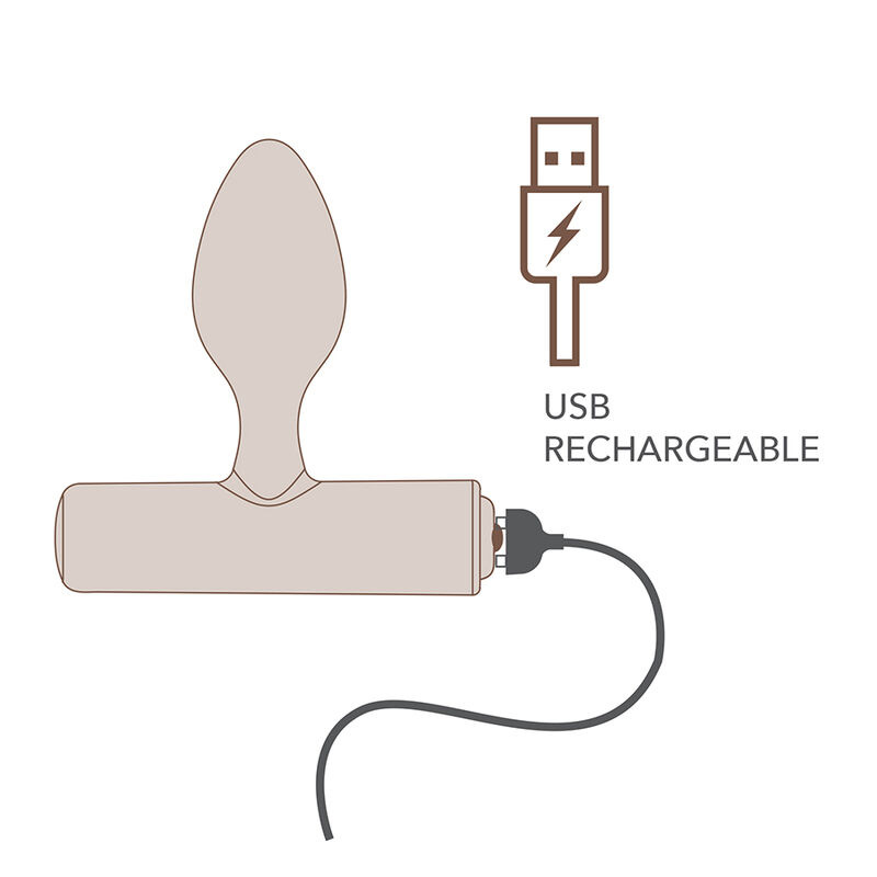 Rocks-off - nova solaris rechargeable slim & powerful anal plug 16 function black 10