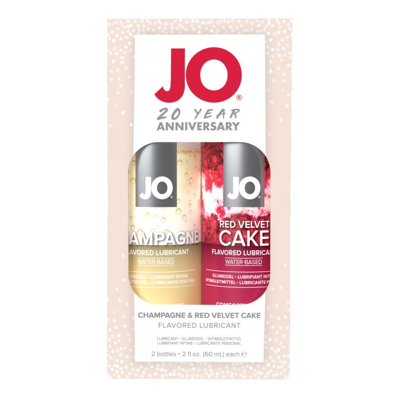 System Jo - 20 Year Anniversary Gift Set Champagne 60 Ml & Red Velvet Cake