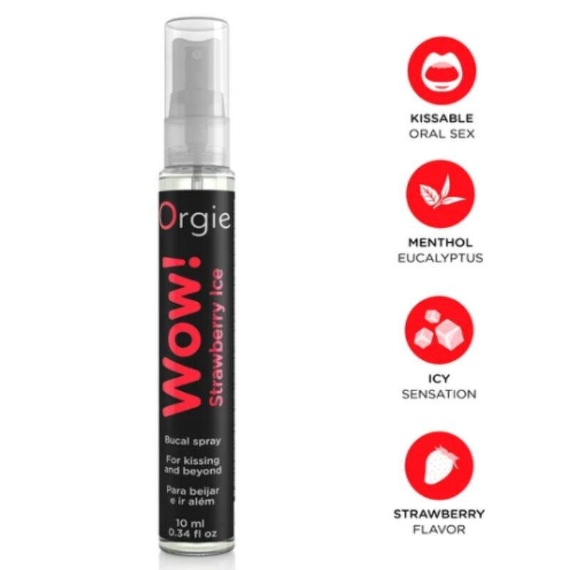 Orgie - wow! strawberry ice buccal spray 10 ml